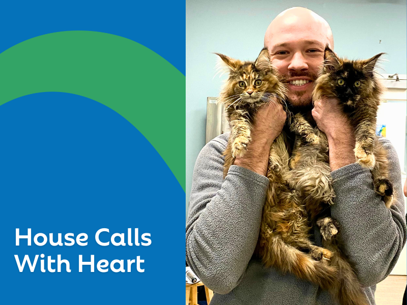 A Veterinary Team Making House Calls