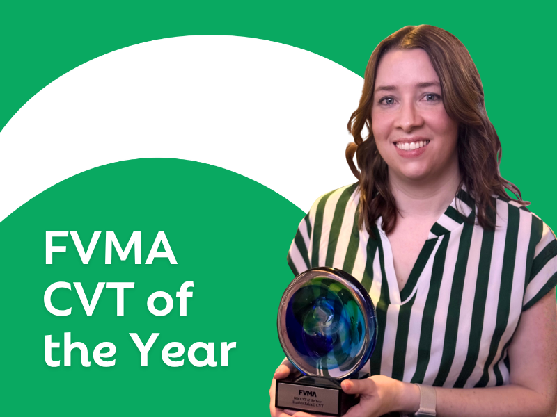 Heather Fairall Named CVT of the Year at FVMA